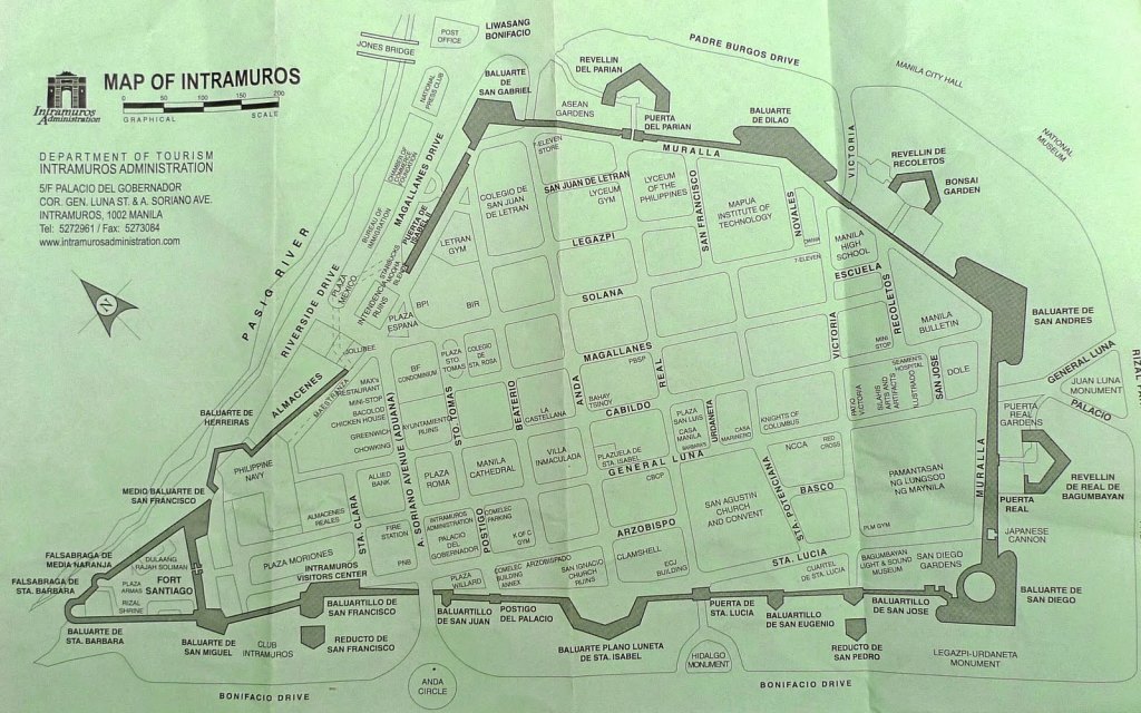 Intramuros Map which I got from the Internet. :)
